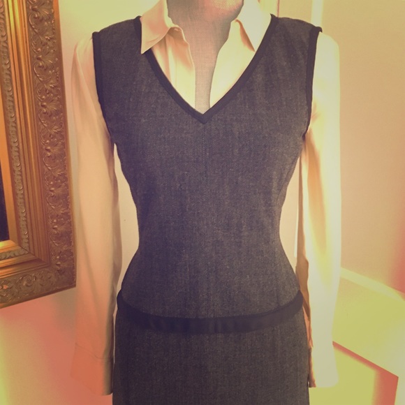 ✨Narciso Rodriguez✨ Wool Herringbone Dress - Picture 2 of 8