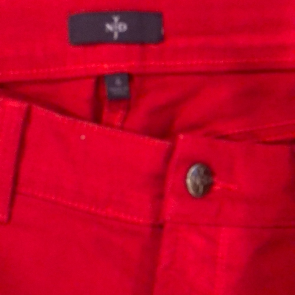Red jeans