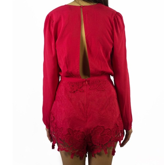 The Jetset Diaries Island Time Romper Coral