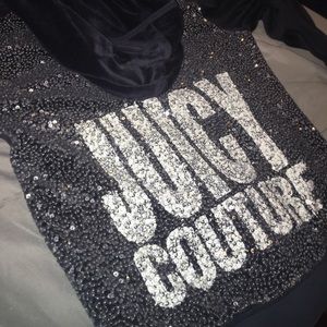 Juicy Couture Dark Blue Zip Up Jacket with Sequins