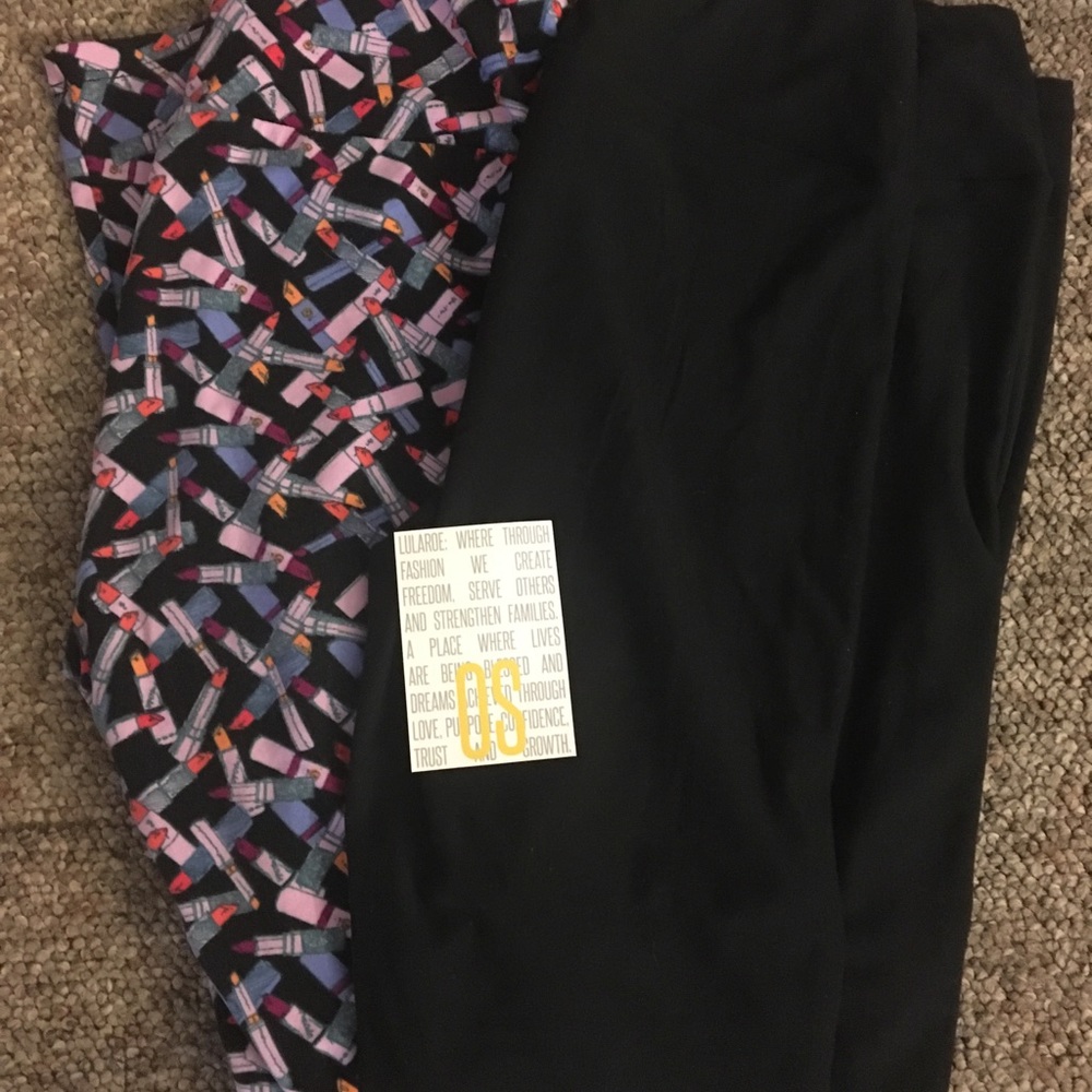 SOLD — BLACK LuLaRoe Leggings 2 pack!