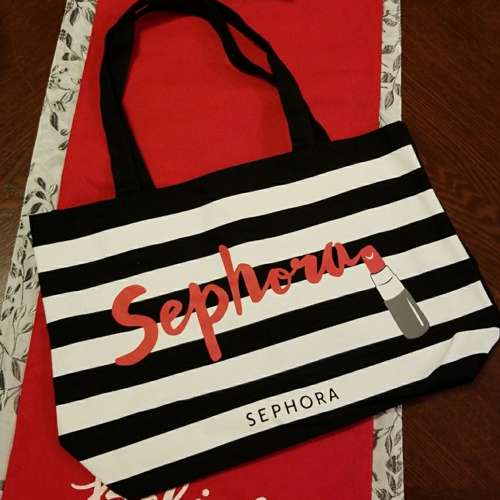 Sephora stripped tote