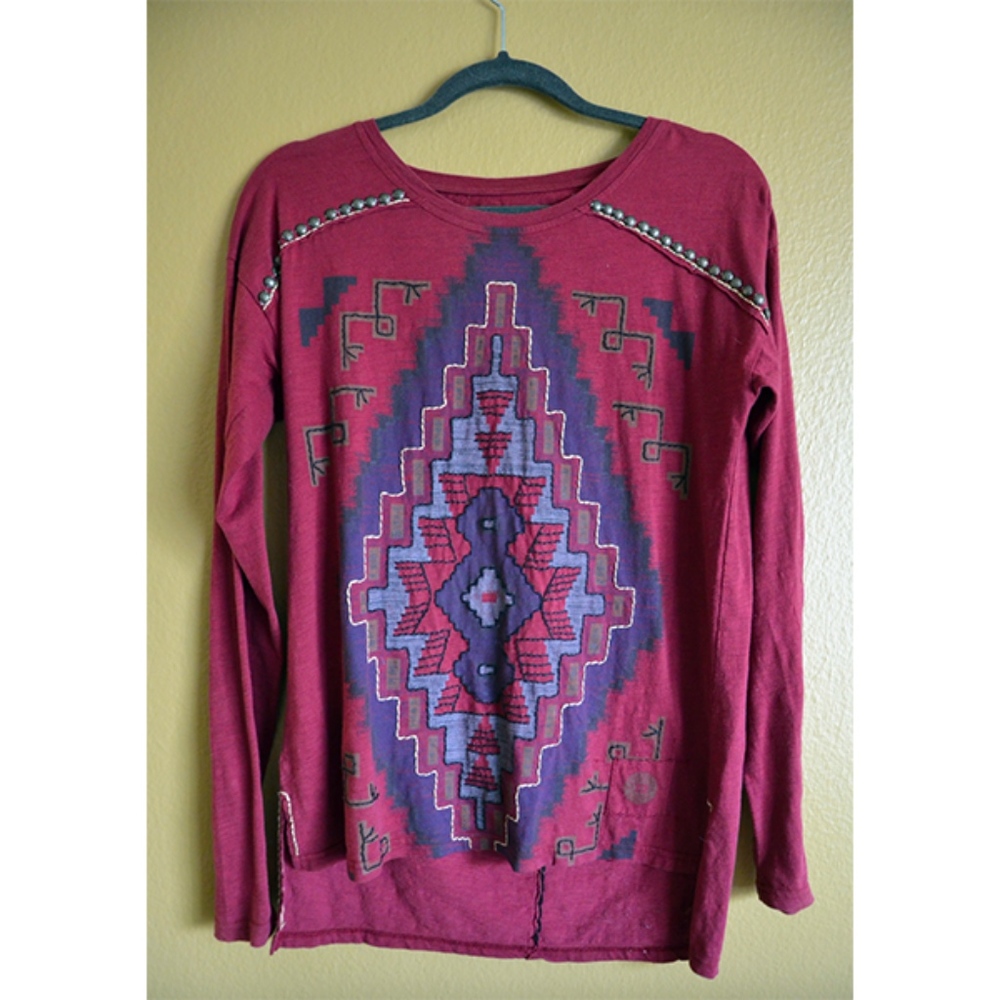 Double D Ranch wear Embroidered Long Sleeve Shirt