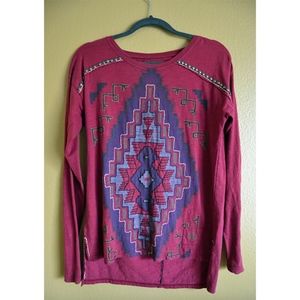 Double D Ranch wear Embroidered Long Sleeve Shirt