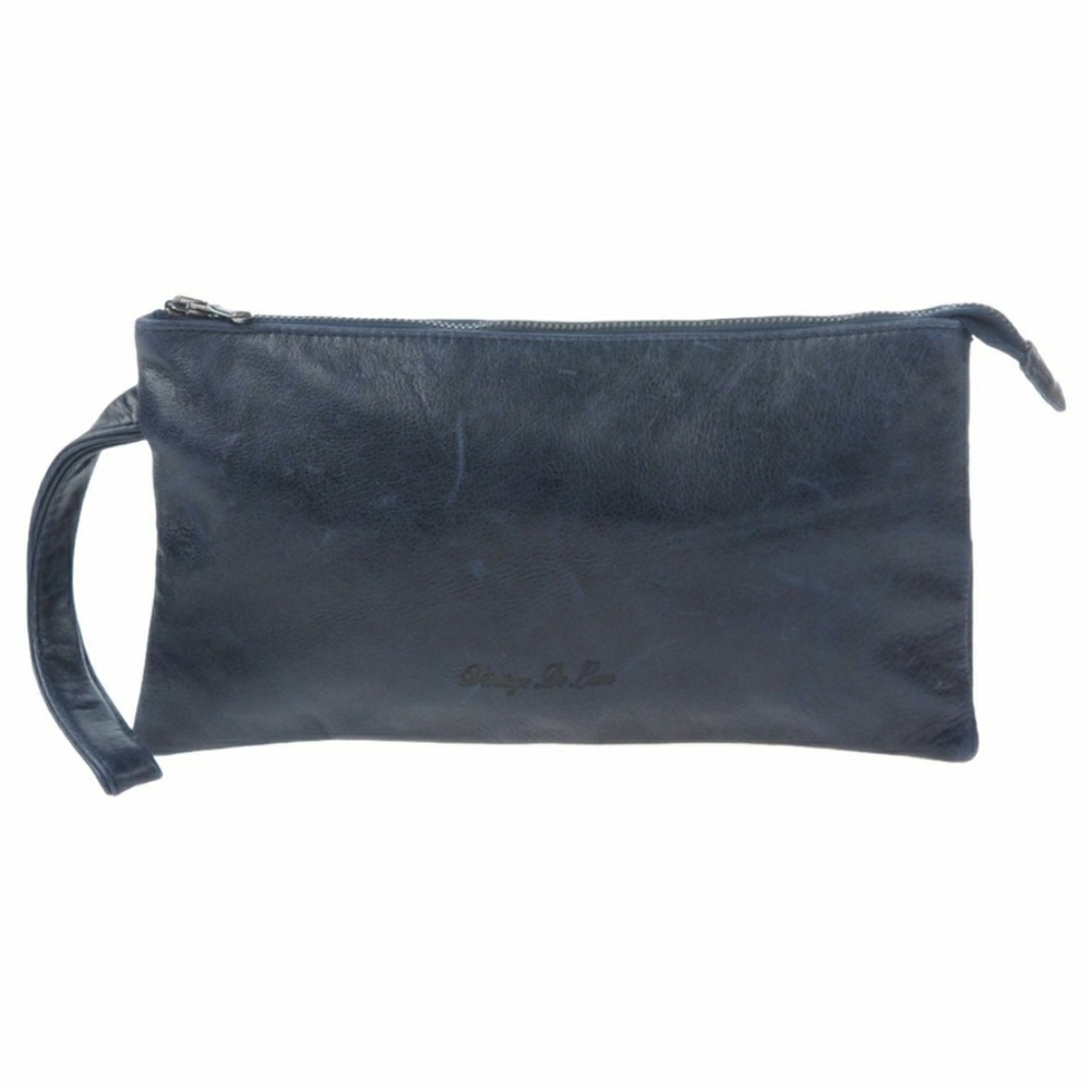 NEW! ItalyVintage de Luxe Navy leather Handbag NEW