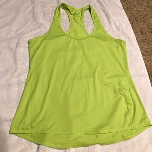 Athleta Lime Green Chi Tank Size Large