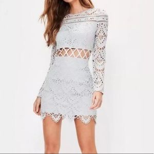 Grey Above the Knee Dress