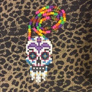💀💋 Suger Skull Perler Kandi Necklace 💀💋