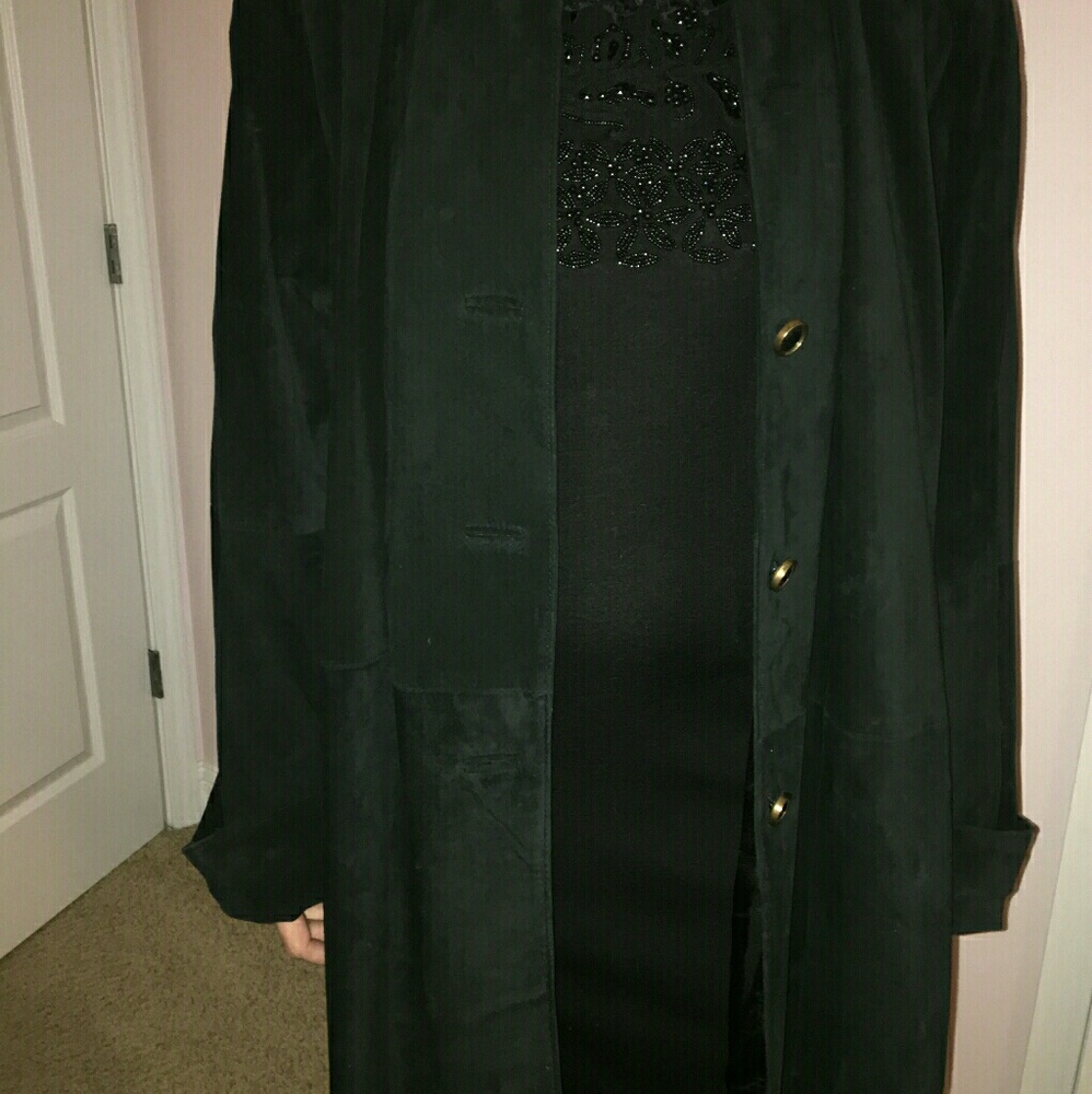 Black suead coat