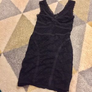 Black lace dress