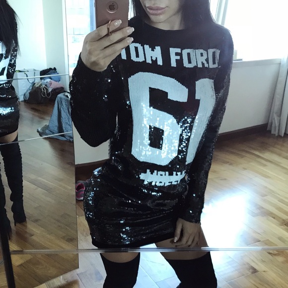 **SOLD** Tom Ford BRAND NEW WITH TAGS sequin dress - Picture 2 of 5
