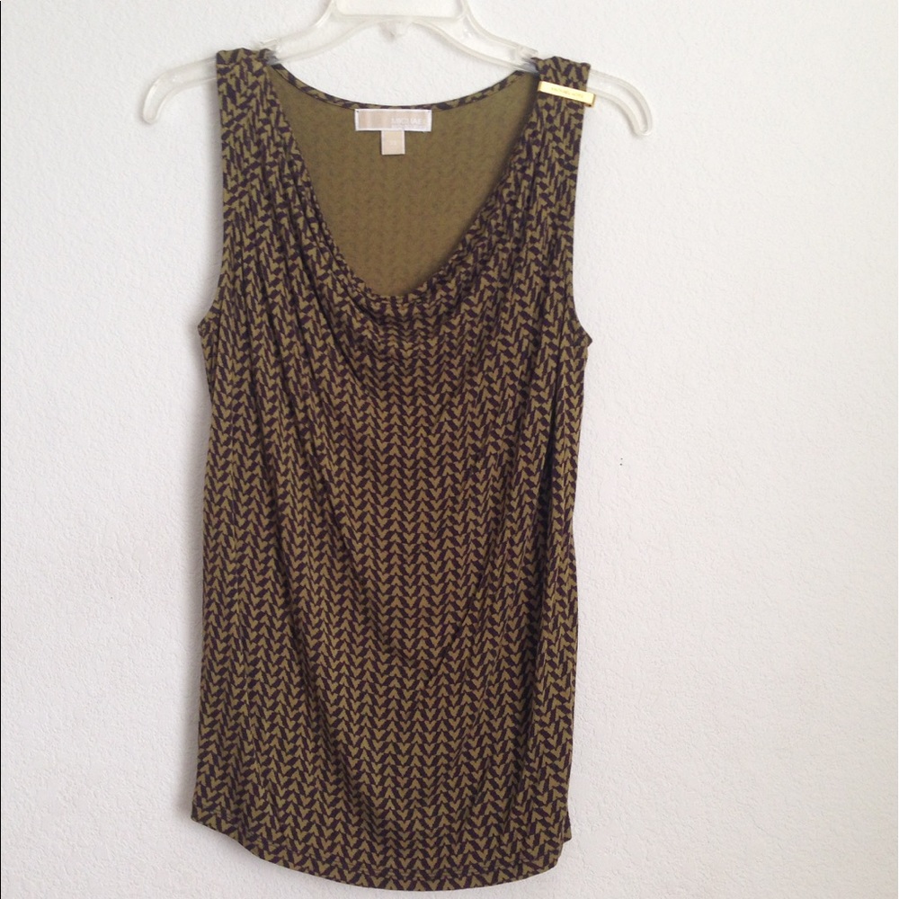 Michael Kors sleeveless cowl-neck top