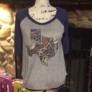 Texas raglan shirt