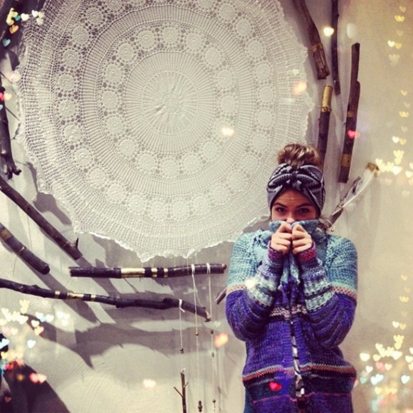 Free People blue rock candy KRYPTONITE CARDIGAN - Picture 5 of 6