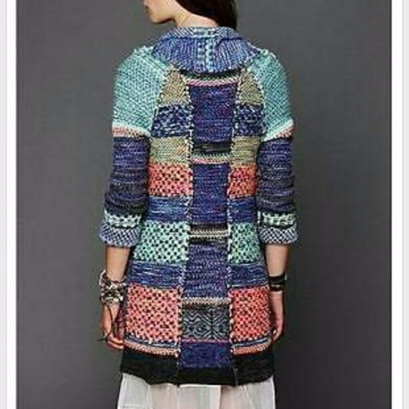 Free People blue rock candy KRYPTONITE CARDIGAN - Picture 3 of 6