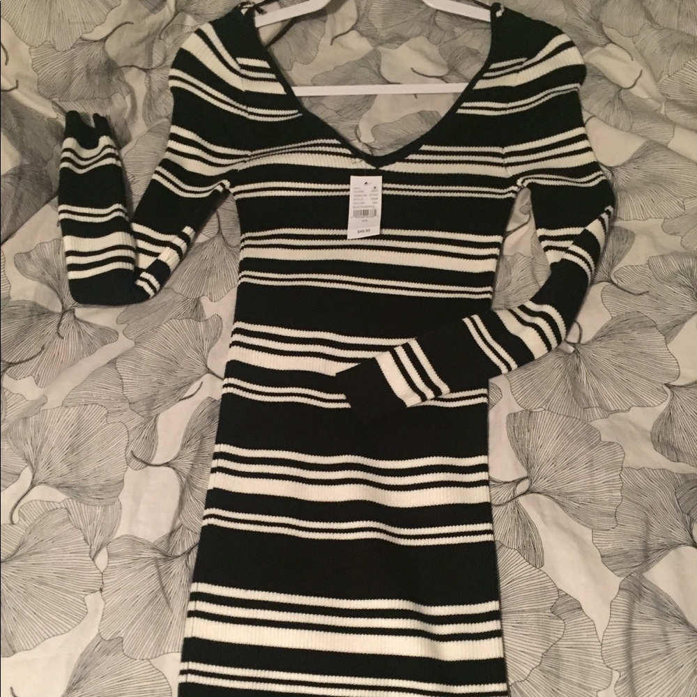 Pacsun Deep V Fitted Dress