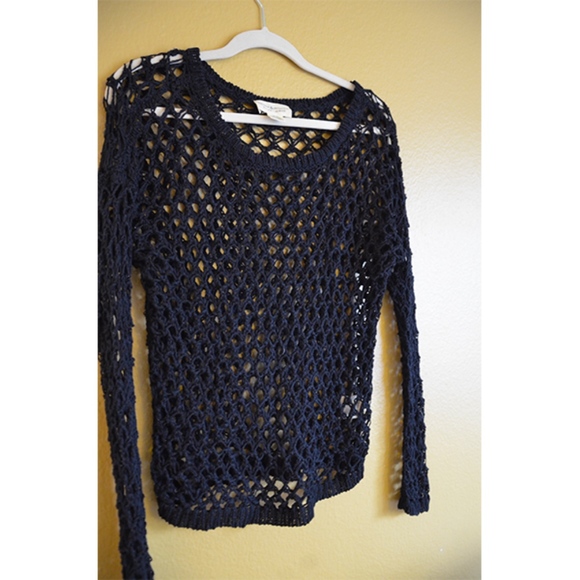 Denim and Supply Crochet Long Sleeve Top - Picture 3 of 3