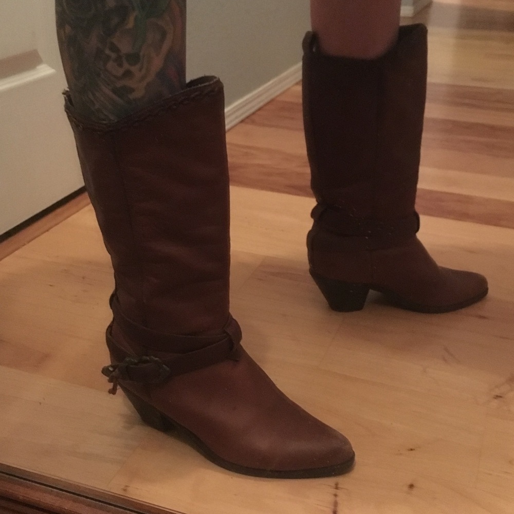 Zodiac leather boots