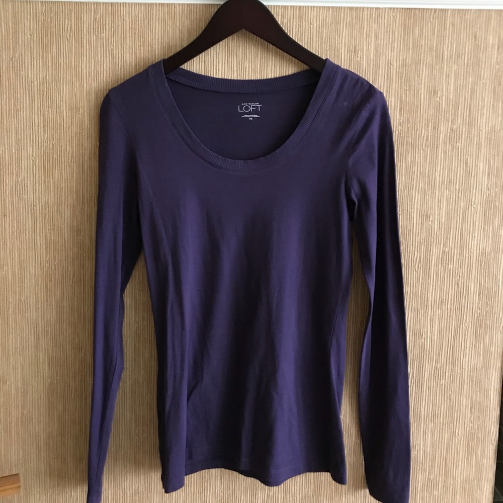LOFT Purple long sleeve