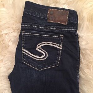 Ladies Silver Frances Bootcut Dark Wash Jean