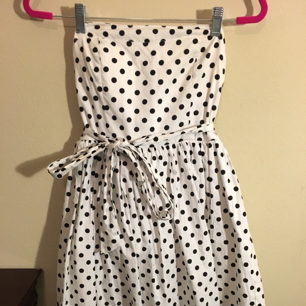 Polka Dot Vintage Style Sleeveless Dress(L)