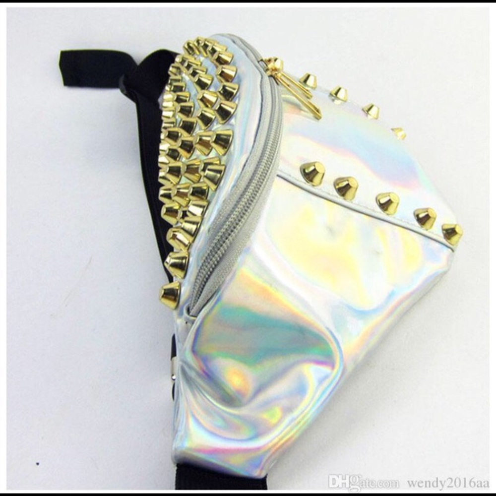 Silver studded fanny packs