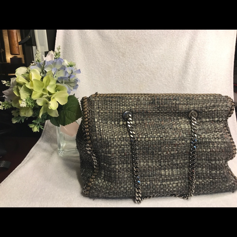Stella Mc Cartney sac "falabella" en tweed doré