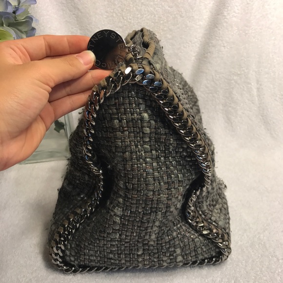 Stella Mc Cartney sac "falabella" en tweed doré - Picture 2 of 7