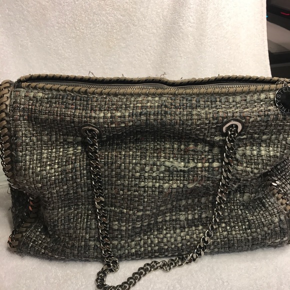 Stella Mc Cartney sac "falabella" en tweed doré - Picture 3 of 7