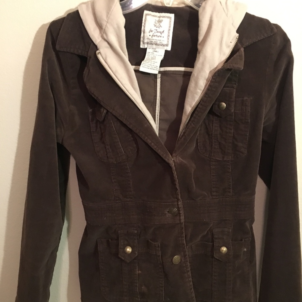 Brown Hoodie Jacket(XS)
