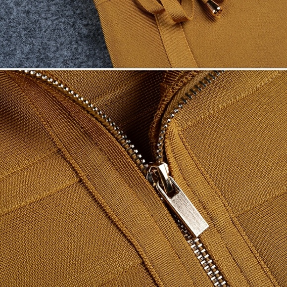 Stretchy Tie Waist Bandage Dress - Picture 5 of 8