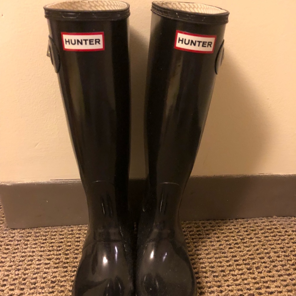 Hunter long rain boots