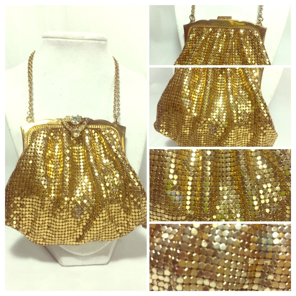 Whiting & Davis Vintage Mesh Purse 30's Art Deco