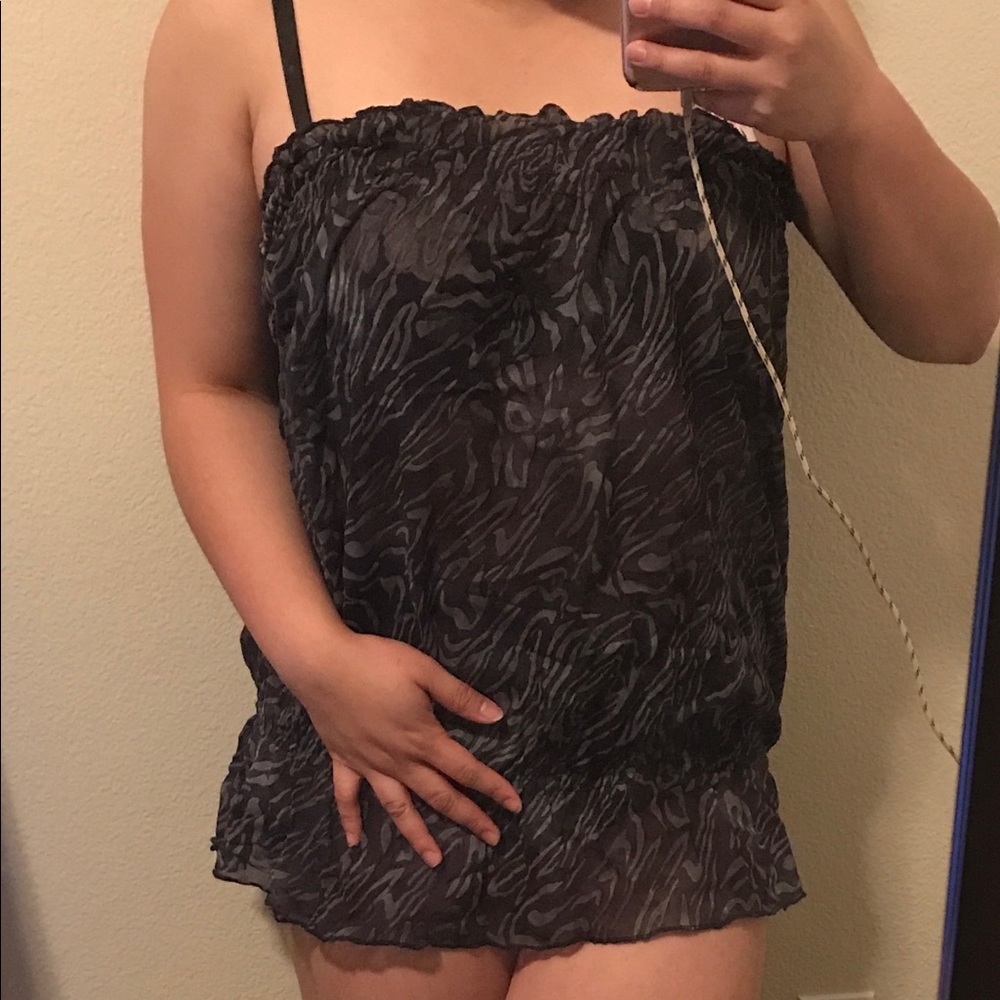 Beach Black Cover Up Tube top