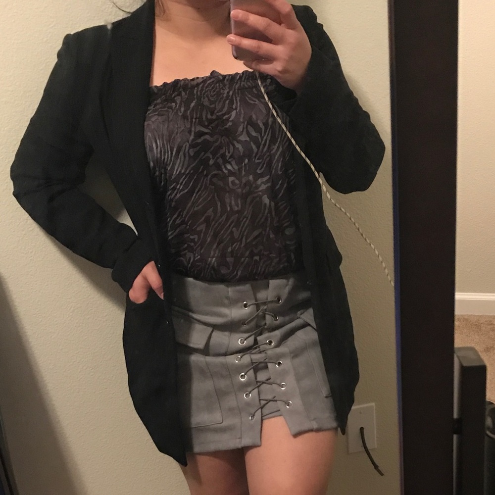 Ann Taylor Loft Long Blazer Work Jacket