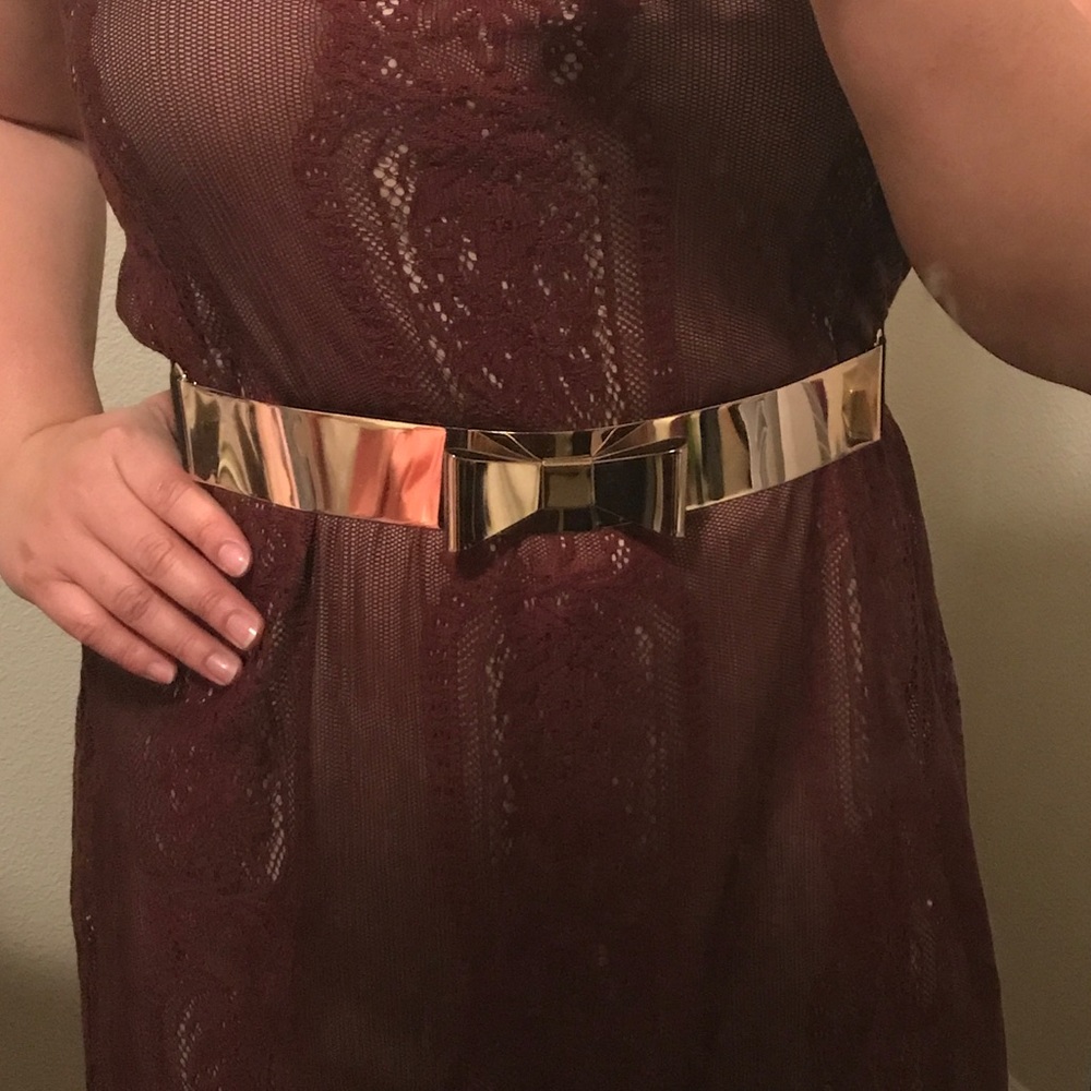 Gold Ribbon Dress belt
