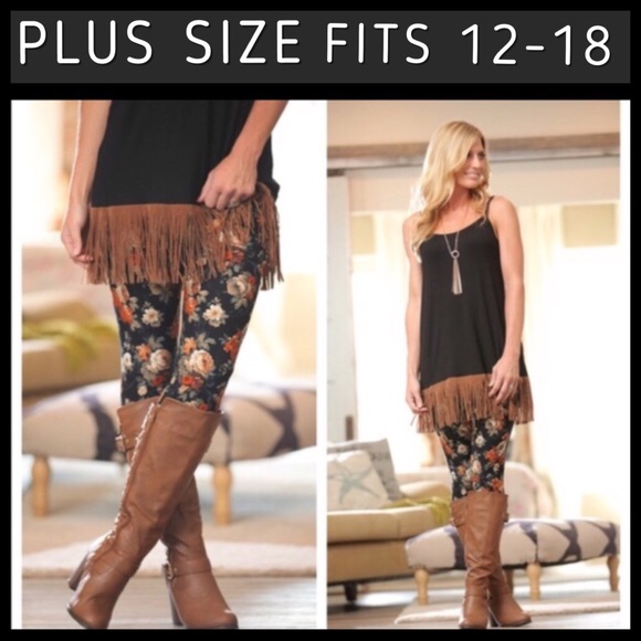 Infinity Raine Pants - 🛍1 LEFT🛍 PLUS SIZE FALL FLORAL LEGGINGS