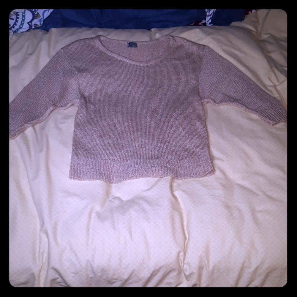 🌹Tan knit sweater