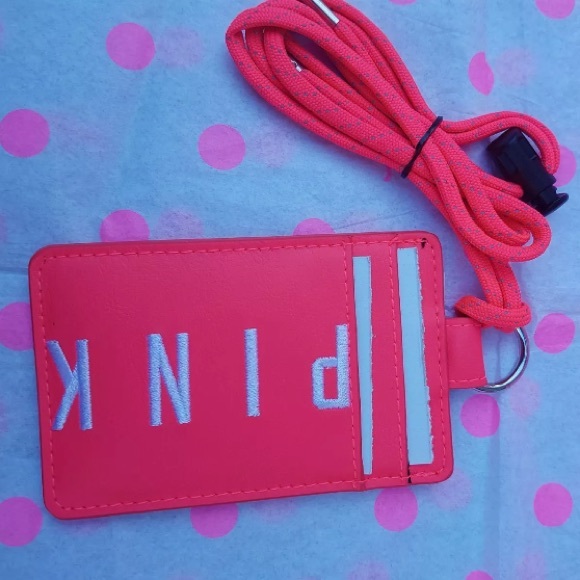 PINK Victoria's Secret Accessories New Vs Pink Id Holder Lanyard