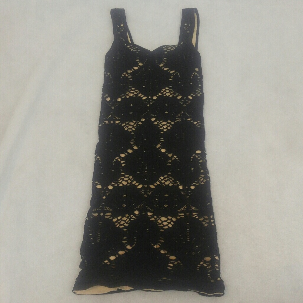 Free people Intimately Black Form Fitting Dress