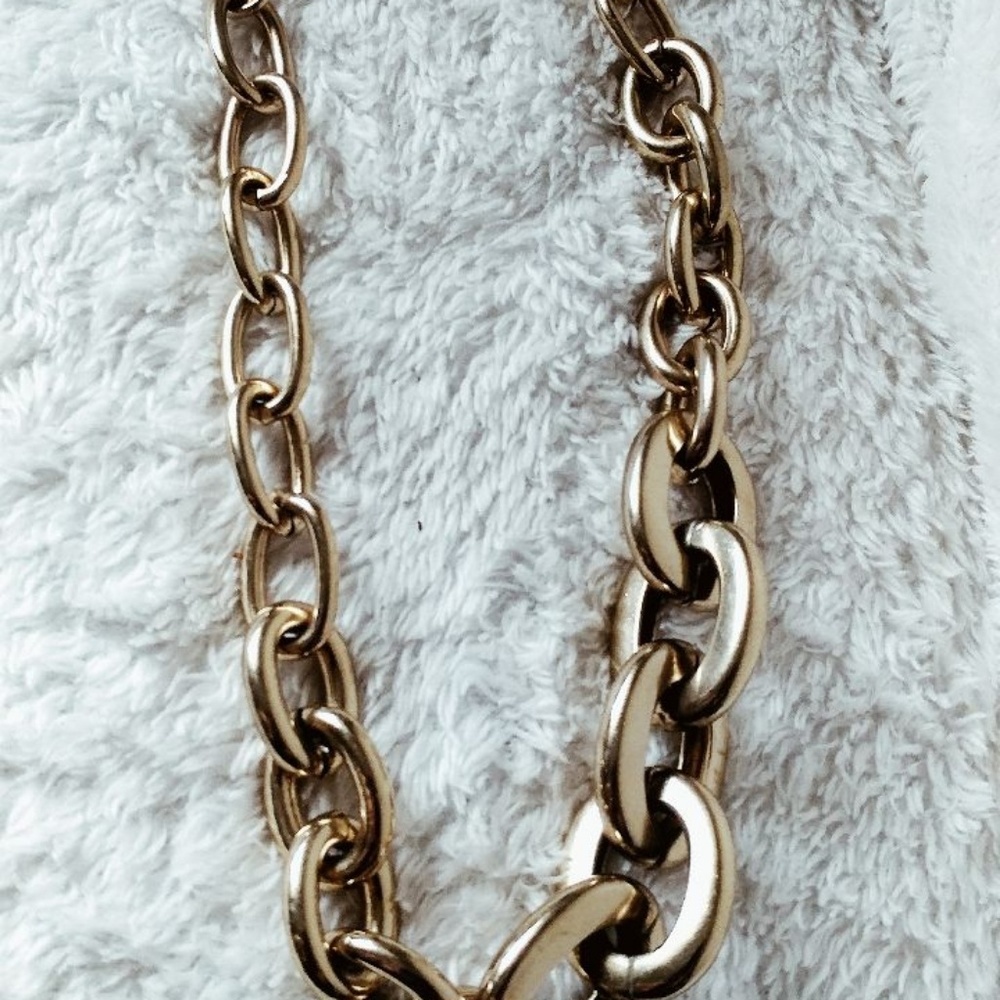 Gold plated chain necklace
