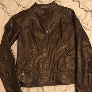 NWOT Guess leather Moto jacket, size M