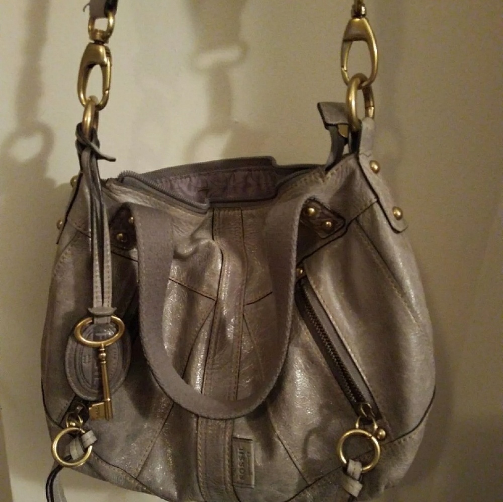 Fossil grey purse