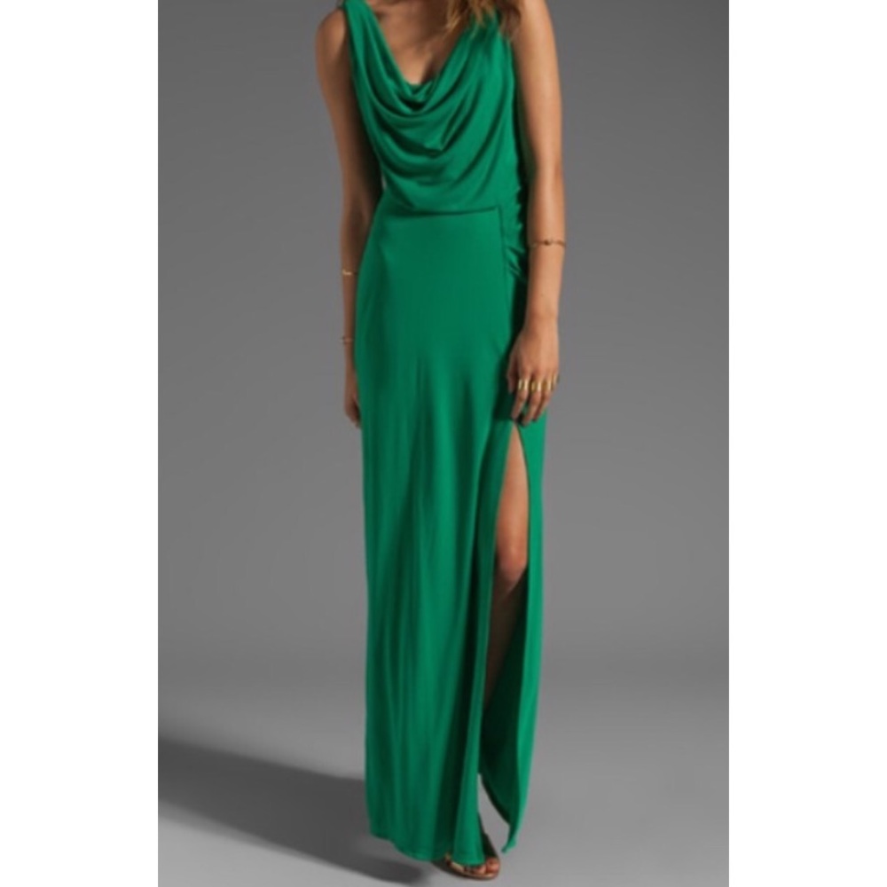 BCBG Green Gown