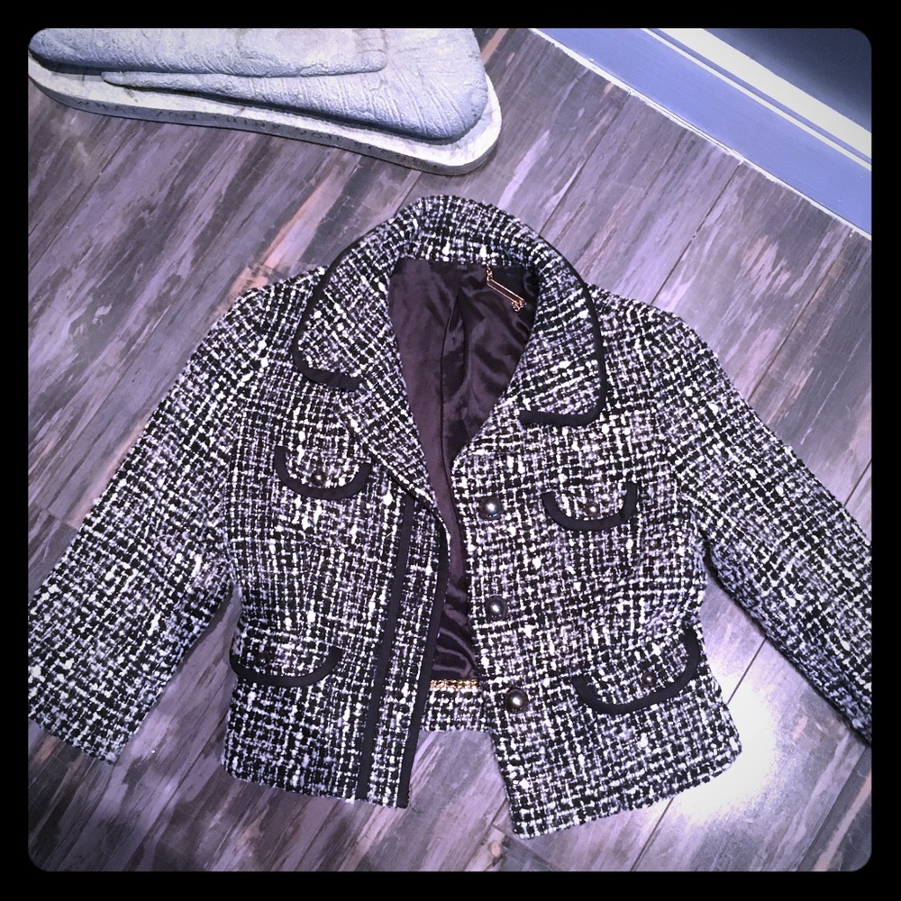 Express Chanel like 3/4 sleeve blazer sz 6