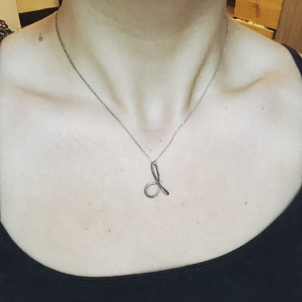 TIFFANY ELSA PERETTI LETTER "D" PENDANT