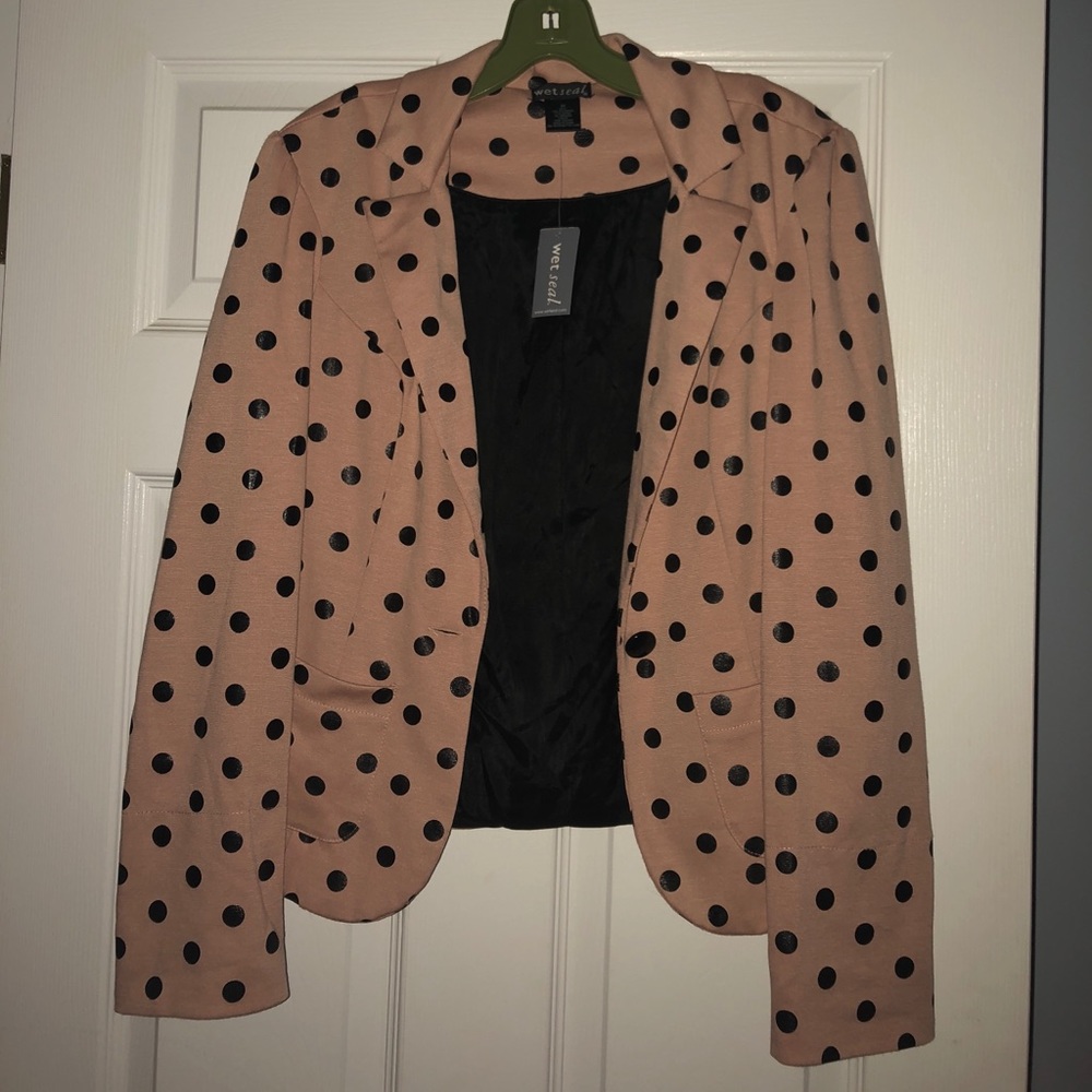 Wet Seal Polka Dot Blazer  🖤💗