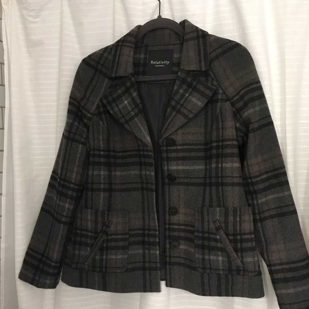 Relativity plaid jacket