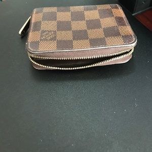 Louis Vuitton Damier Ebene Canvas Zippy Coin Purse
