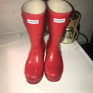 Big kids Red Hunter boots